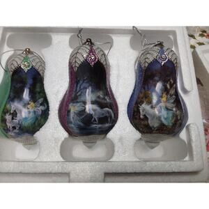 Bradford Edition Mini Jobe's Fairyland Ornament Collection Set of 3 from 2000
